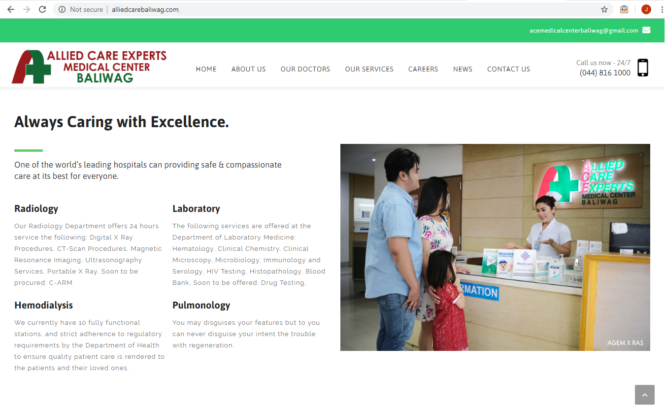Allied Care Baliwag Website