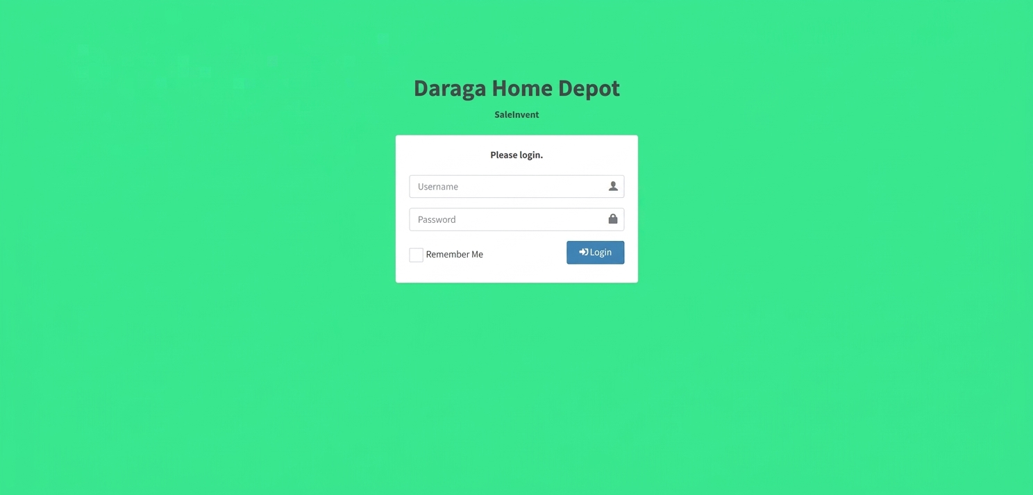 Sales and Inventory Management System screenshot 1