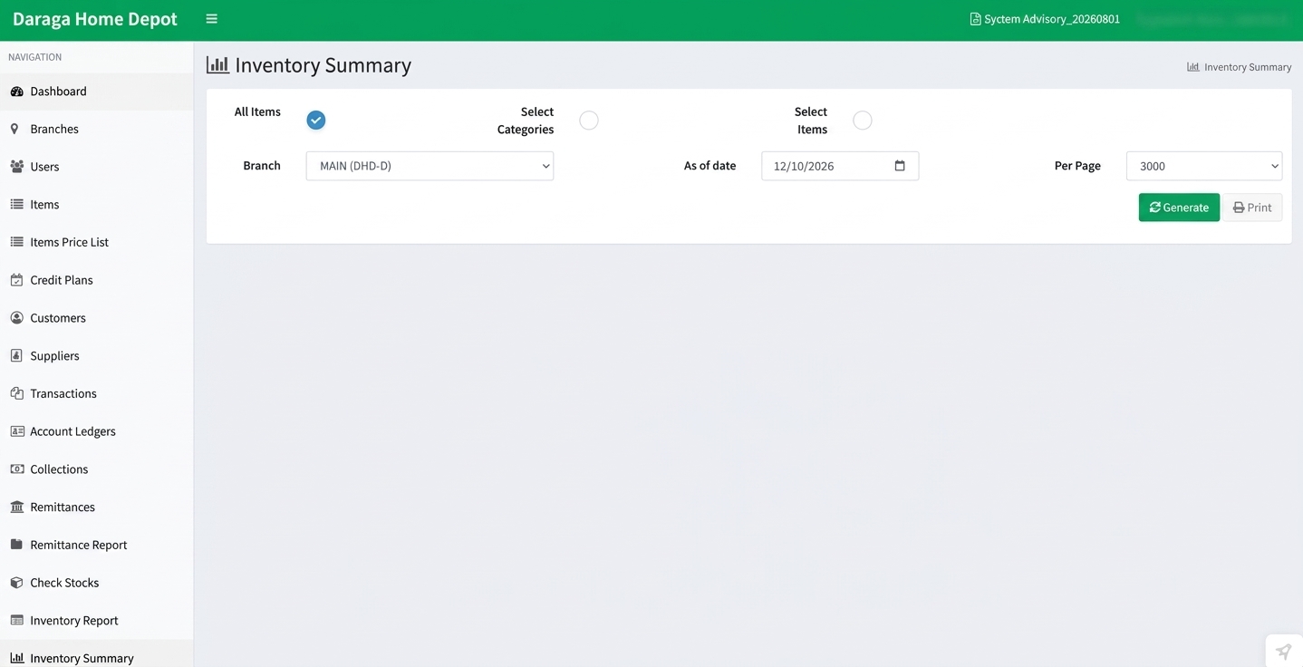 Sales and Inventory Management System screenshot 16