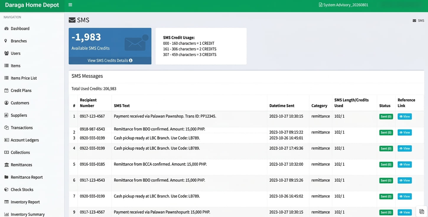 Sales and Inventory Management System screenshot 19