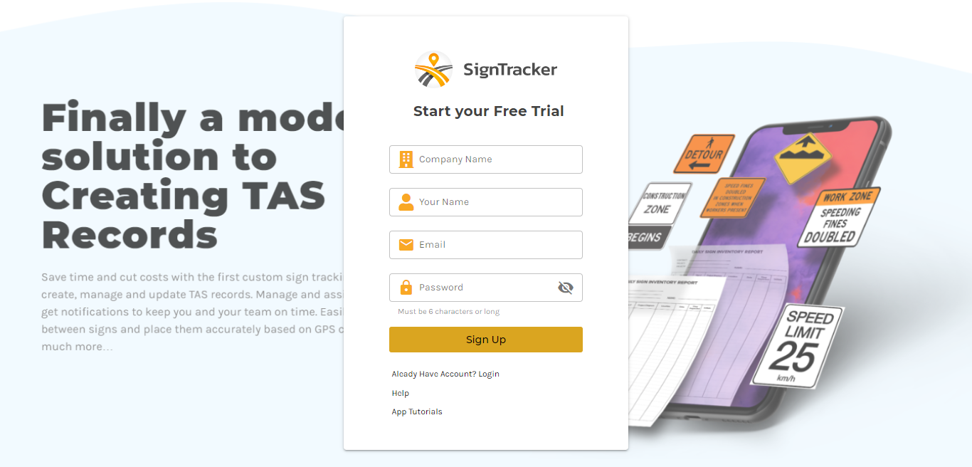 The SignTracker screenshot 2